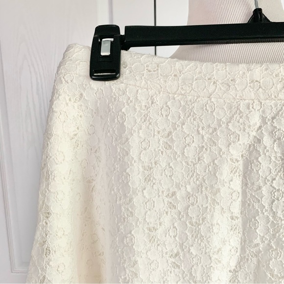 L’amour by Nanette Lenore White Lace Circle Skirt - Picture 5 of 12